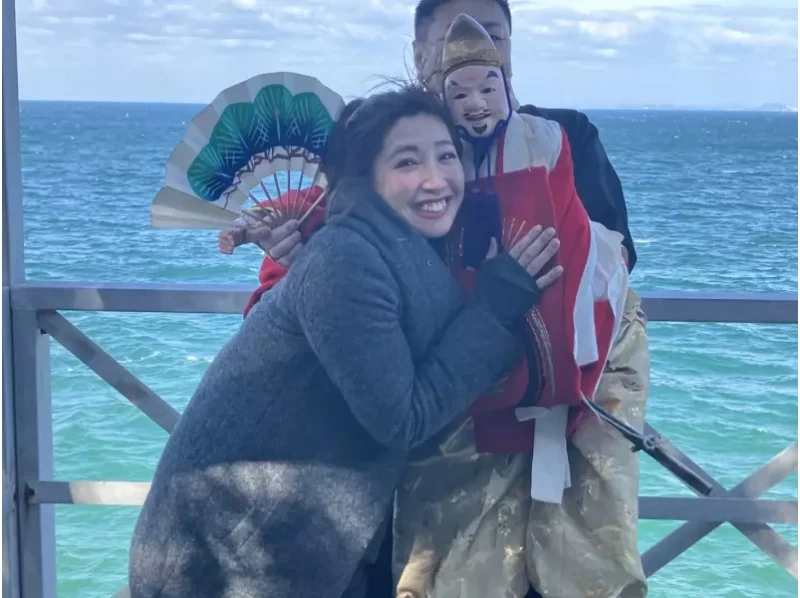 [兵库县/南淡路]每天仅限一组（1-3人）！在现役演员的指导下，您可以享受淡路木偶剧的一日游！惠比寿神社私人出租车之旅の紹介画像