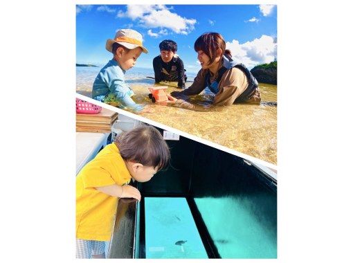 子供に学びと感動を！【恩納村】「みる」だけで終わらない！”知る”楽しさに出会う自然体験！グラスボート＆貸切ビーチ遊びの黄金コース！ペットOKの画像