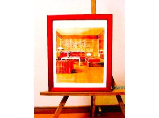A workshop to draw interior perspective of your favorite room using transparent watercolors at Nishitengachaya, Osaka: a townhouse used as a TV and movie location!の画像