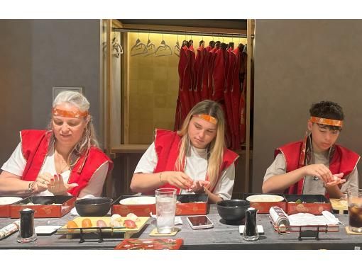 【東京・浅草】戦国時代にタイムスリップした感覚で寿司作り体験ができる！エンターテインメントレストラン/将軍コースの画像