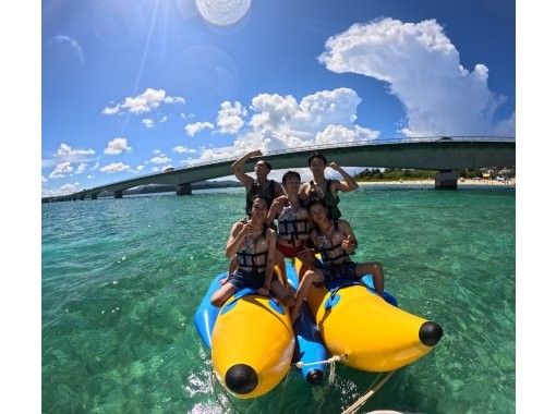 【沖縄・古宇利島】1グループずつ完全貸し切りでのご案内♪最新アクティビティ5種類＆ジェットスキー体験から2種類選んで遊べる定番のターチプランの画像