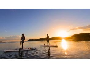 【福岡・糸島】サンセットSUP！幻想的な夕暮れの海をSUPの上から眺める特別な時間！のコピー
