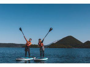 【北海道・洞爺湖】息を飲む絶景の中でゆったりサップ体験・写真は無料プレゼント付♪・初心者大歓迎