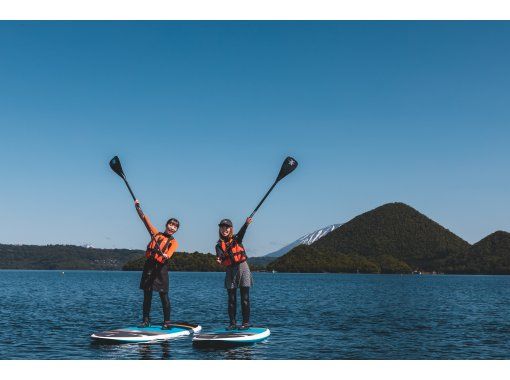 【北海道・洞爺湖】息を飲む絶景の中でゆったりサップ体験・写真は無料プレゼント付♪・初心者大歓迎の画像