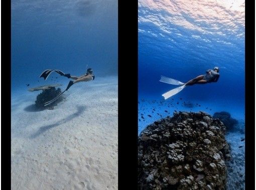 【沖縄・伊平屋島】ボートスキンダイビング１日満喫ツアー☆少人数制で初心者・おひとり様大歓迎☆水中写真プレゼント付の画像