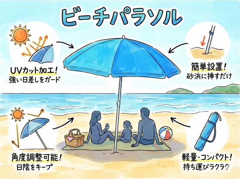[配達無料]ビーチパラソル＆台座 Amazon | パラソルスタンド パラソルベース パラソル用 ポールスタンド