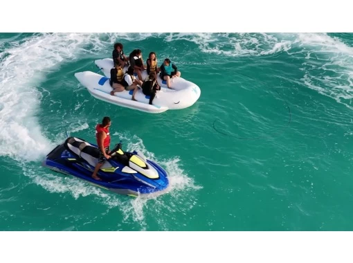 【沖縄・宮古島】前浜ビーチでマリンジェット！バナナボート等3種類♪の画像