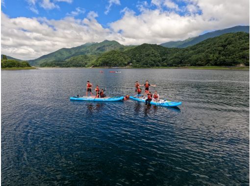 【山梨県・河口湖】みんなで一緒に巨大サップ体験!!の画像