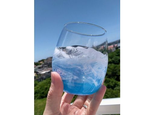 【沖縄・うるま市/レジンアート】オーシャングラス/波レジングラス作り♪うるま市観光のすきま時間に♪沖縄旅行の記念に♪の画像