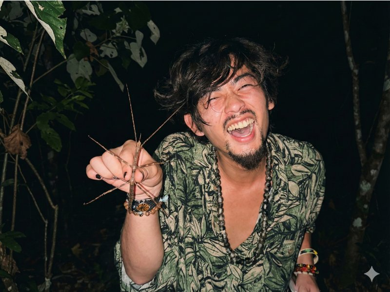 【宮古島/非凡夜遊】{*限時優惠：1000日元} 一位剛從亞馬遜歸來的嚮導將帶您體驗精彩的夜間探險之旅，大人也能樂在其中☆ 歡迎來到非凡的世界。の紹介画像