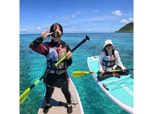 【沖縄・伊平屋島/半日】1組貸切りSUP・シュノーケリングツアー(3時間☆満喫プラン)☆おひとり様OK☆《送迎無料》写真動画データ無料！の画像