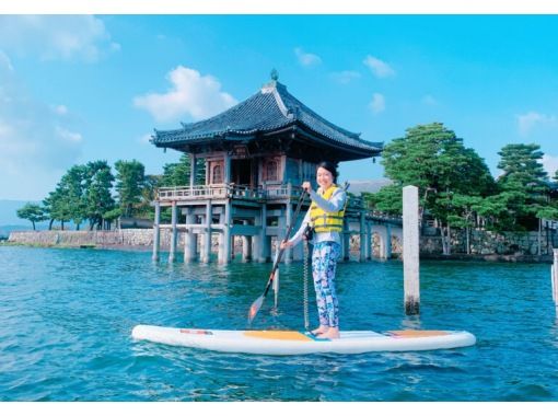 【滋賀・堅田】SUPでびわ湖の朝さんぽ。湖上から浮御堂参拝と港町めぐりの画像
