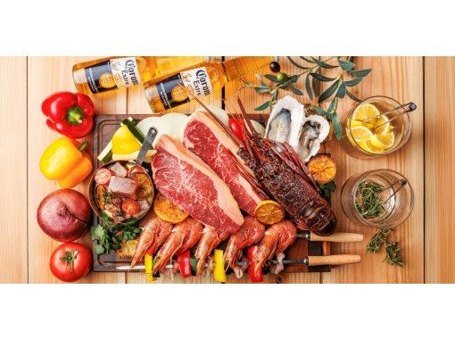 오픈 기념【프리미엄 플랜】《이세 새우 첨부》 사치 BBQ&비어 가든 2 H무제 5500엔→4500엔の画像