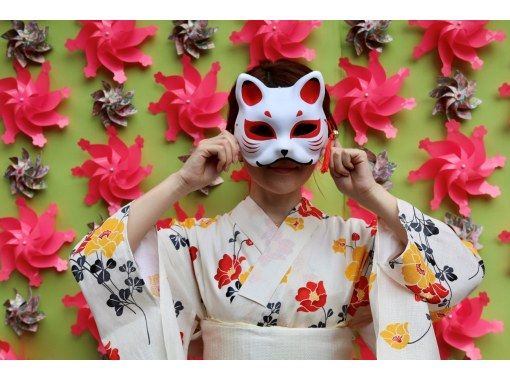 【東京・浅草】女性浴衣レンタルプラン￥5,000　ヘアセットも付いたトータルコーディネイトをお楽しみください！の画像