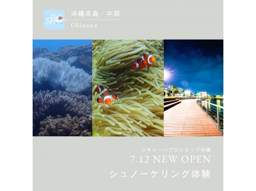 【沖縄本島・北谷】シュノーケリング（半日コース）3名様より￥3000割引適用☆レンタカー不要・送迎代込み！年齢制限なし！講習付きで安心の画像