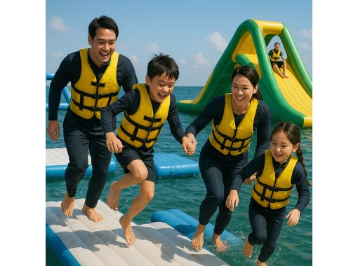 [Wakayama Kataonami Beach] Jump, run and swim in the sea! Giant athletics! (Participants must be 6 years old and older) 50 minute shift systemの画像