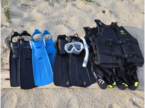 【宮古島/レンタル】シュノーケリング器材4点セット♪の画像