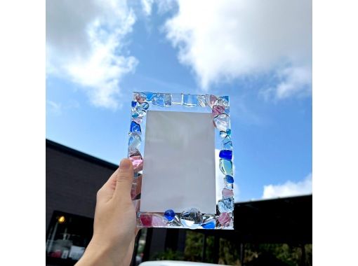 沖縄本島／国際通り 琉球ガラスカレット フォトフレーム手作り体験 伝統工芸にふれる貴重な体験◎自分だけのオリジナル作品を作ろう◎の画像