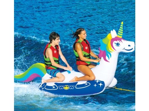 [Wakayama / Nanki Shirahama / Tanabe / Hoya] Fantasy on the sea ☆ Unicorn banana boat ☆の画像