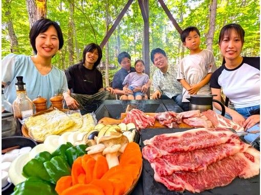 【栃木县、那须】那须高原黑毛和牛炭火烤肉套餐の画像