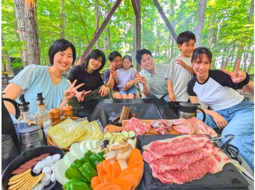 【栃木县、那须】那须高原黑毛和牛炭火烤肉套餐の画像