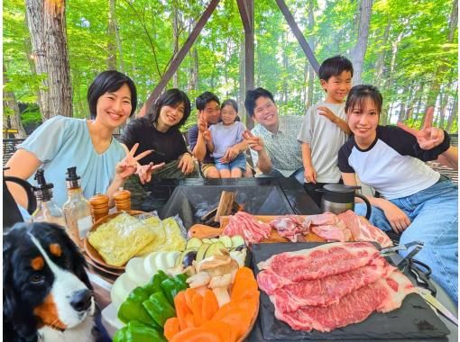 【栃木县、那须】那须高原黑毛和牛炭火烤肉套餐の画像