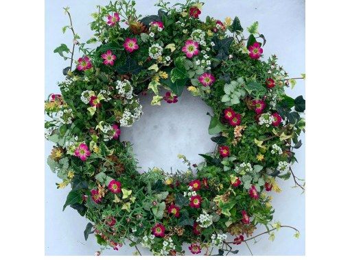 [Akita, Akita City] Gathering Plants Wreath Style! Beginners, women, friends, couples, parents and children welcome! aoki_siki Gathering Plantsの画像
