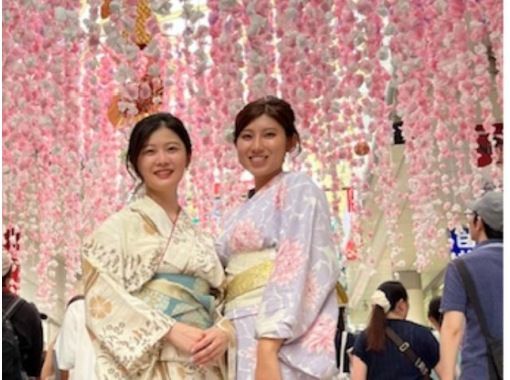 【8月6,7,8日七夕祭り限定】選べる2つの浴衣レンタルプラン！手ぶらでOK！【七夕メイン通りから徒歩7分】100種類以上から選べる＆ドレスの画像