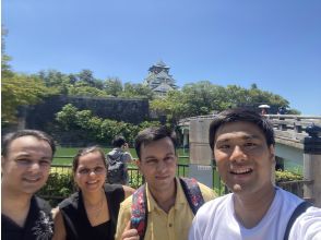 [Osaka Castle, Tsutenkaku, Sumiyoshi Taisha Shrine, Shitennoji Temple, Namba] A completely private and custom tour including admission to Osaka Castle Tower and Shitennoji Temple! (Full 6-hour course)