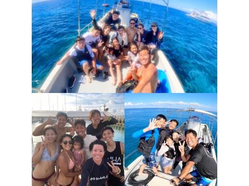 [Okinawa, Kerama Islands] Enjoy the Okinawan ocean on a chartered boat! You can even land on a deserted island and snorkel to see sea turtles. Recommended for family trips and company trips.の画像