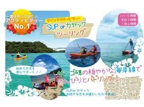 【沖縄・本部町/今帰仁村】SUPorシーカヤッククルージング！半日ツアー！