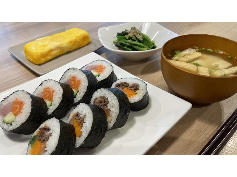 【京都・嵐山】和牛＆海鮮巻き寿司と本格出汁体験！管理栄養士と作る健康和食の紹介画像