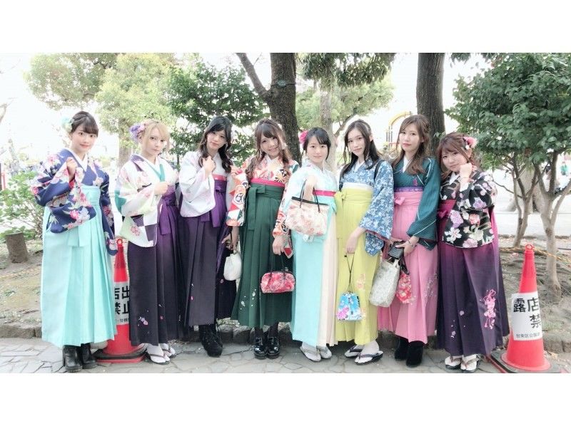 [东京·浅草]小纹和服+袴活动～大正浪漫复古袴毕业典礼（袴计划）の紹介画像