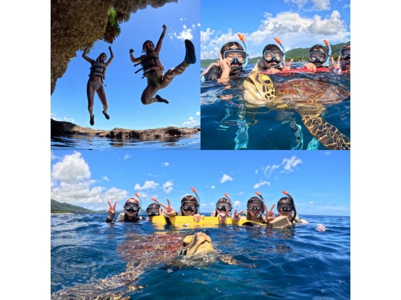 [Special opening price] 100% chance of encountering sea turtles! Blue Cave & Sea Turtle Snorkeling (same-day reservations, ages 2-75) Free transportation and photo dataの紹介画像