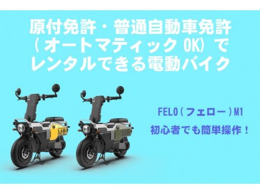 【千葉･市原市】簡単操作！原付･車の免許で電動オートバイをレンタル！<4時間>★50cc相当★の画像