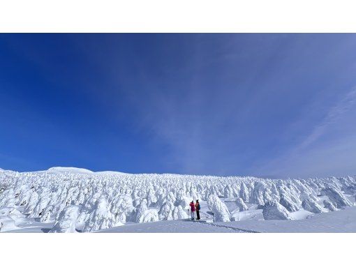 [Yamagata, Zao] Snow Hike - A winter wonderland created by Zao's natural beauty. Enter the world of silver with a guide! Includes a photo gift.の画像