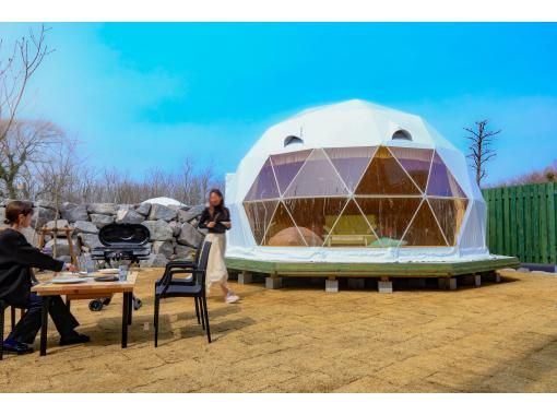 【秋田・男鹿市】屋外ウッドデッキでBBQ!ご夕食の食材はホテルでご用意!〈持込もOK・1泊2食付グランピング宿泊〉の画像