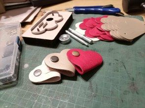 【北秋田】 (モニター版)鹿革コードクリップ作り体験 鹿革ワークショップ