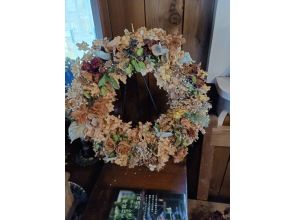 【秋田・にかほ】秋田のターシャの庭からの贈り物♪ドライフラワーのリース作り体験！プチランチ付き