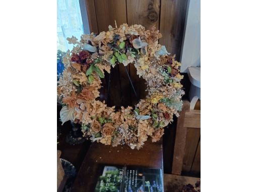 【秋田/尼卡霍】秋田多舍花園的饋贈♪乾花環製作體驗！含簡餐の画像