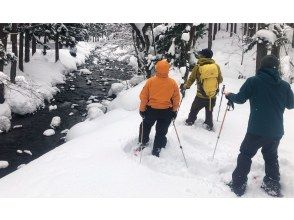 【秋田・田沢湖・スノートレッキング】《TAZAWAKO WINTER BASE》雪の森探検トレッキングツアー&スノーギアレンタル&スモア作り