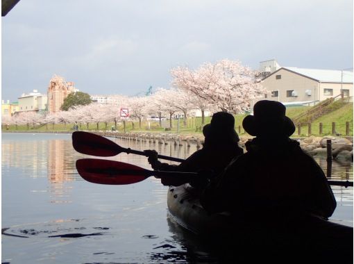 【東京 桜 カヤック】 お花見カヤックツアー　♪桜&times;スカイツリーの絶景をお楽しみください。の画像