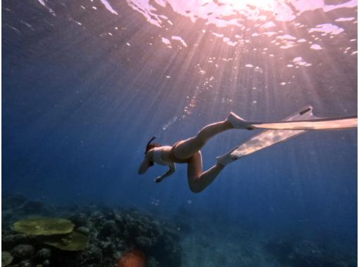 【沖縄・半日・送迎あり】水中写真・動画プレゼント！☆お1人様も大歓迎☆初心者向けスキンダイビングの画像