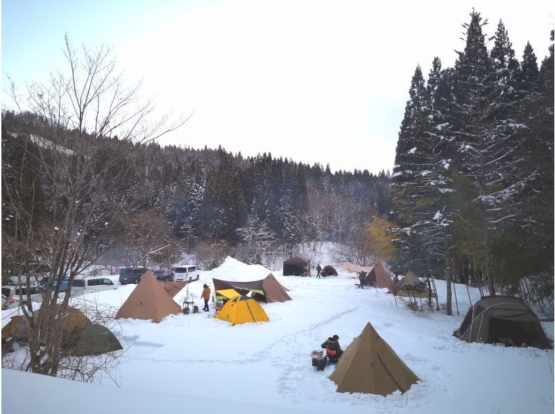 [Akita, Shirakami-Sanchi] Winter camping at Seiryu Site ★ Hot springs, waterfalls, and delicious food! ★の紹介画像