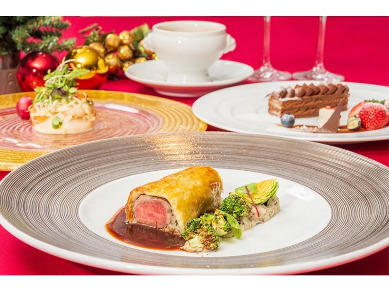 [Christmas 2025 Twilight Night Cruise ★ Interior Seating] French Christmas Dinner Light Course ♪ 4 dishes including grilled domestic beef filletの紹介画像