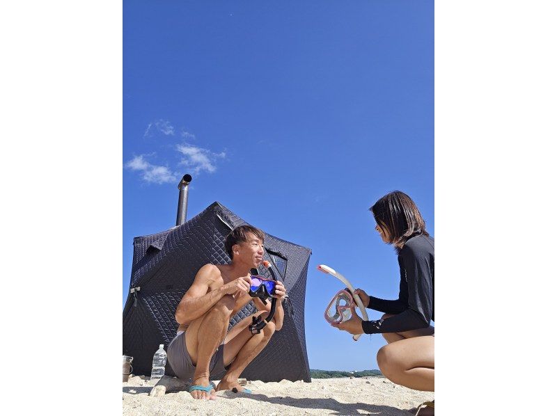 [A new experience to relax in Okinawa!] The first to land on Okinawa's main island! Private tent sauna and Okinawa main island snorkeling tourの紹介画像