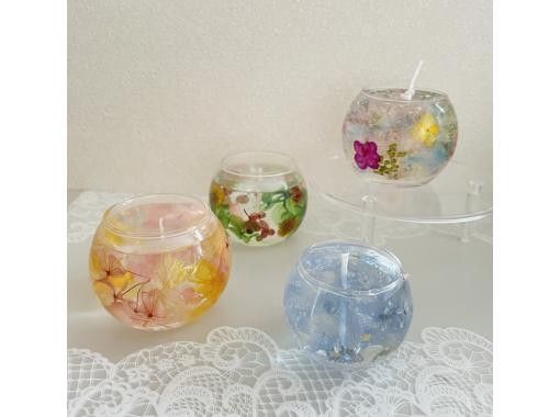 【京都・向日市】透明感のあるバブルジェルキャンドル〜飾っても火を灯しても可愛い（京都駅から15分）の画像