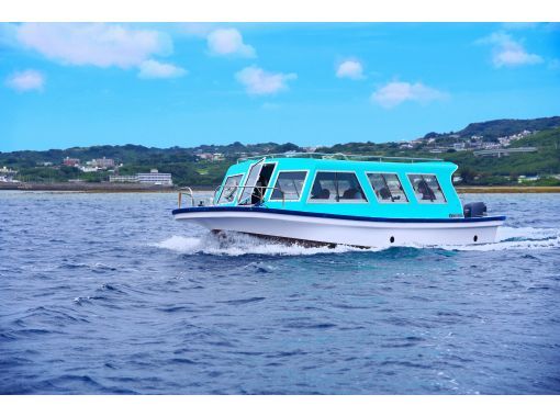 年齢制限なし☆南城市☆グラスボートで海中散策＆【食堂かりか】キーマカレー☆ウミガメ遭遇率驚異の60％！新原ビーチ沖の手つかずの自然を満喫！の画像