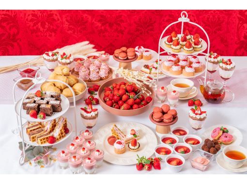 ★1/15～5/6期間限定【14:45出航：ティークルーズ】★いちごスイーツビュッフェ★いちごスイーツ食べ放題！フリーソフトドリンク付き♪の画像