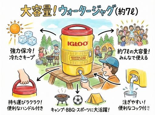 《ウォータージャグ(約7L)レンタル》空港から車で10分の画像